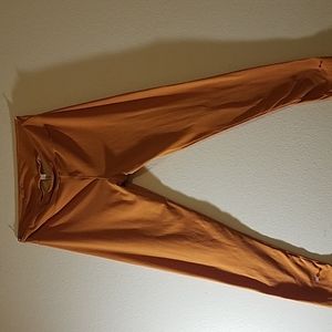 A mustard color pair of leggings. In excellent condition..
